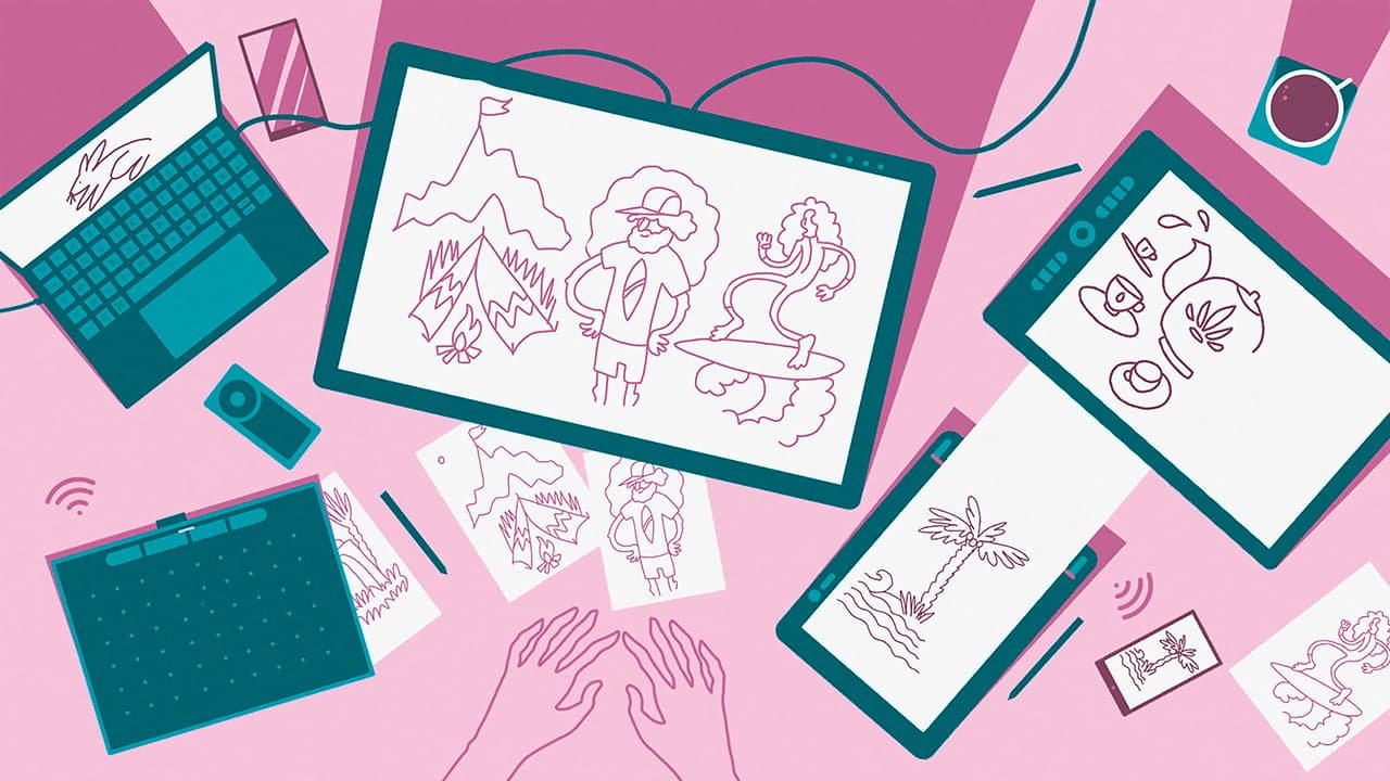 Инструменты Wacom для работы в цифровой иллюстрации