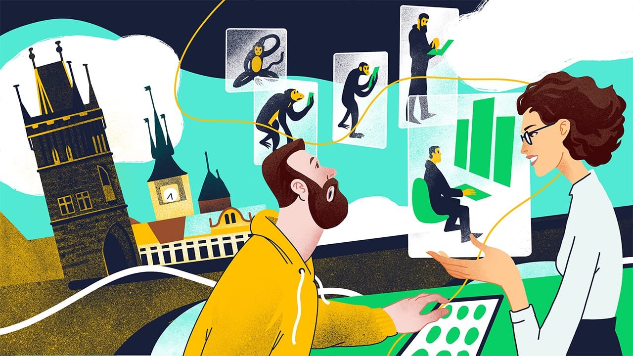 Сюжетная иллюстрация: работа с текстом