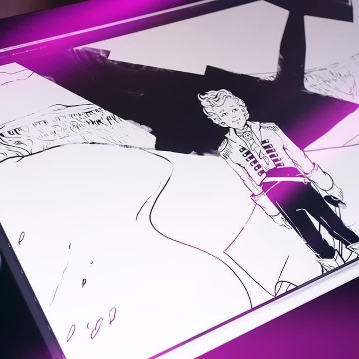 Линейная иллюстрация к «Маленькому Принцу» в Photoshop