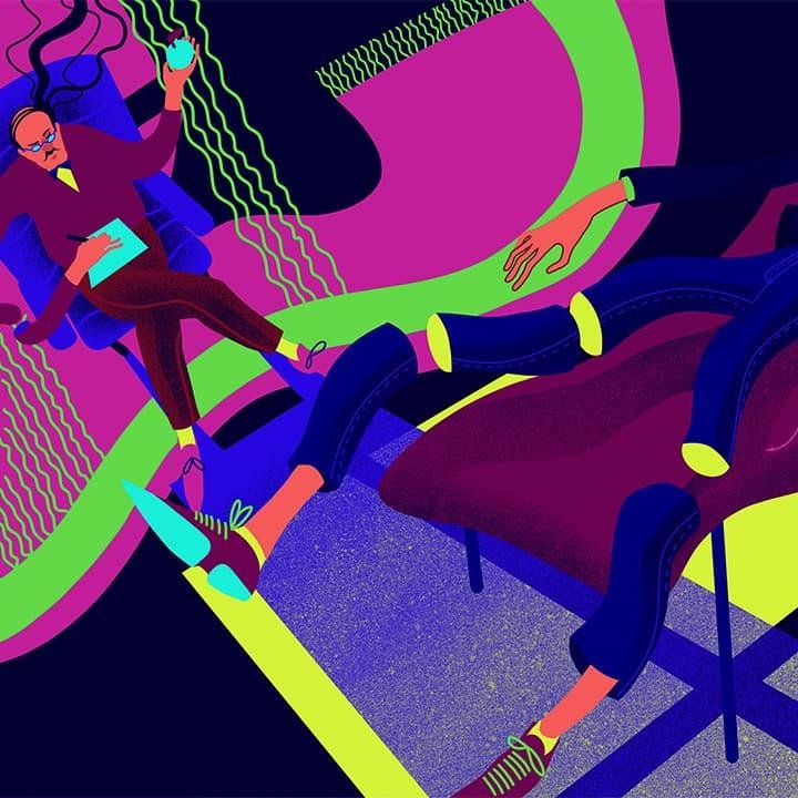 Procreate: иллюстрация к рассказу Р. Шекли «Застывший мир»