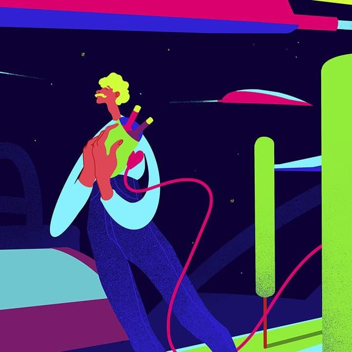 Procreate: иллюстрация для рассказа «Печень»