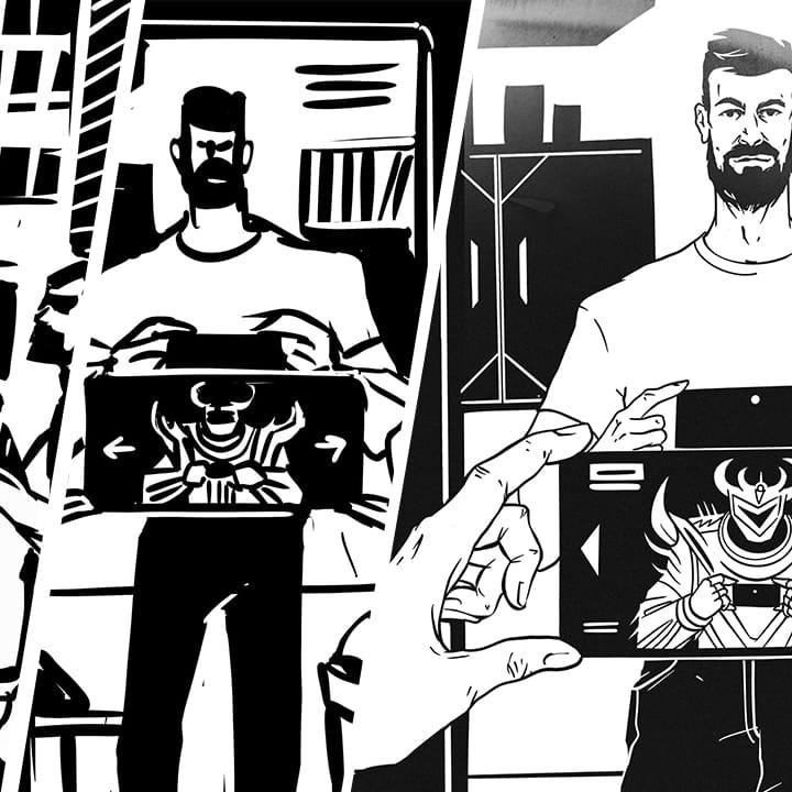 Procreate: иллюстрация к статье о моде будущего